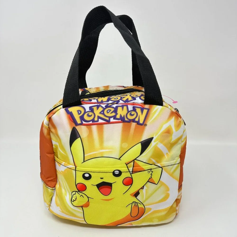 Pokemon Pikachu Lunch Bag Lunch Box Student School Lunchboxes Food Storage Bags.